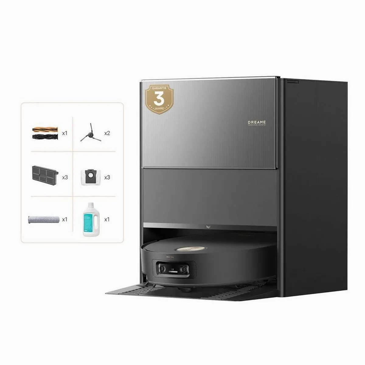 Dreame Aqua10 Ultra Roller Saugroboter, 600 W, 30.000 Pa Saugleistung, Warmwasser-Wischsystem