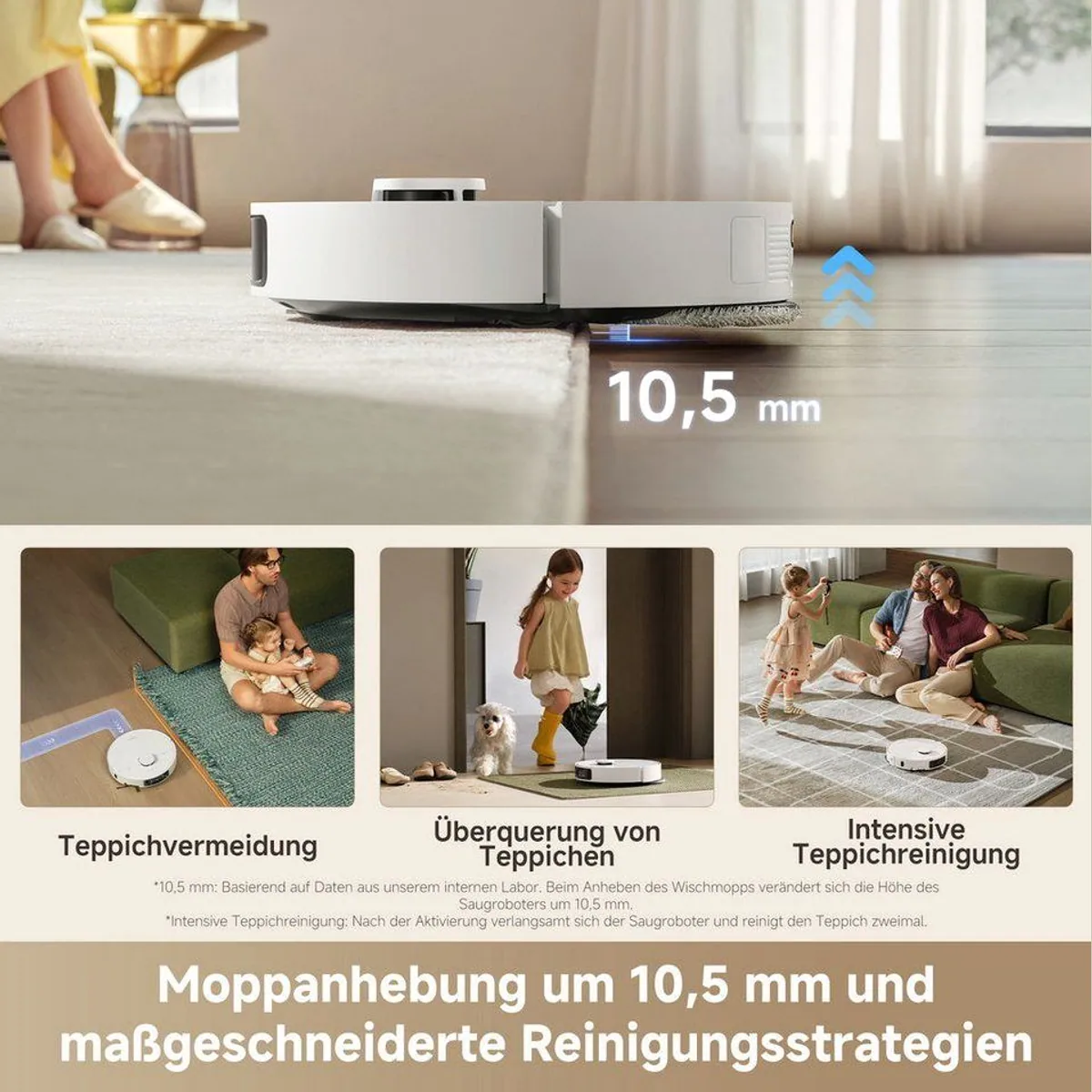 Dreame L10s Ultra Gen 3 Saugroboter, starke Saugleistung, Dual-Wischpads, App-Steuerung 3