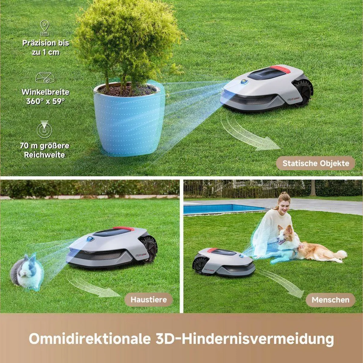Dreame Mower A1 Pro, präzise Navigation, duales Kartenmanagement, für Flächen bis 2000 m² 4
