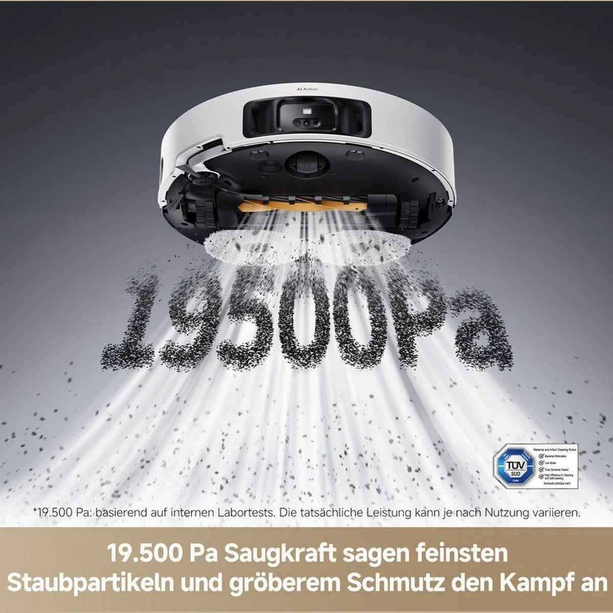 Dreame L50 Pro Ultra, 19500 Pa Saugkraft, automatische Basisstation, Wischfunktion mit 75 °C 3