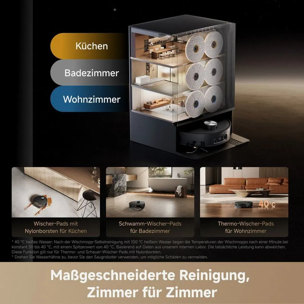 Dreame X60 Pro Ultra Saugroboter, 700 W, 42.000 Pa, Multi-Wischmopp 4