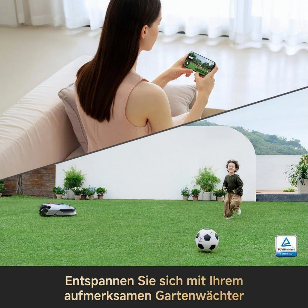 Dreame Rasenmähroboter A2 1200, KI-Kamera, 1200 m² Flächenleistung, Kantenschnittsystem 5