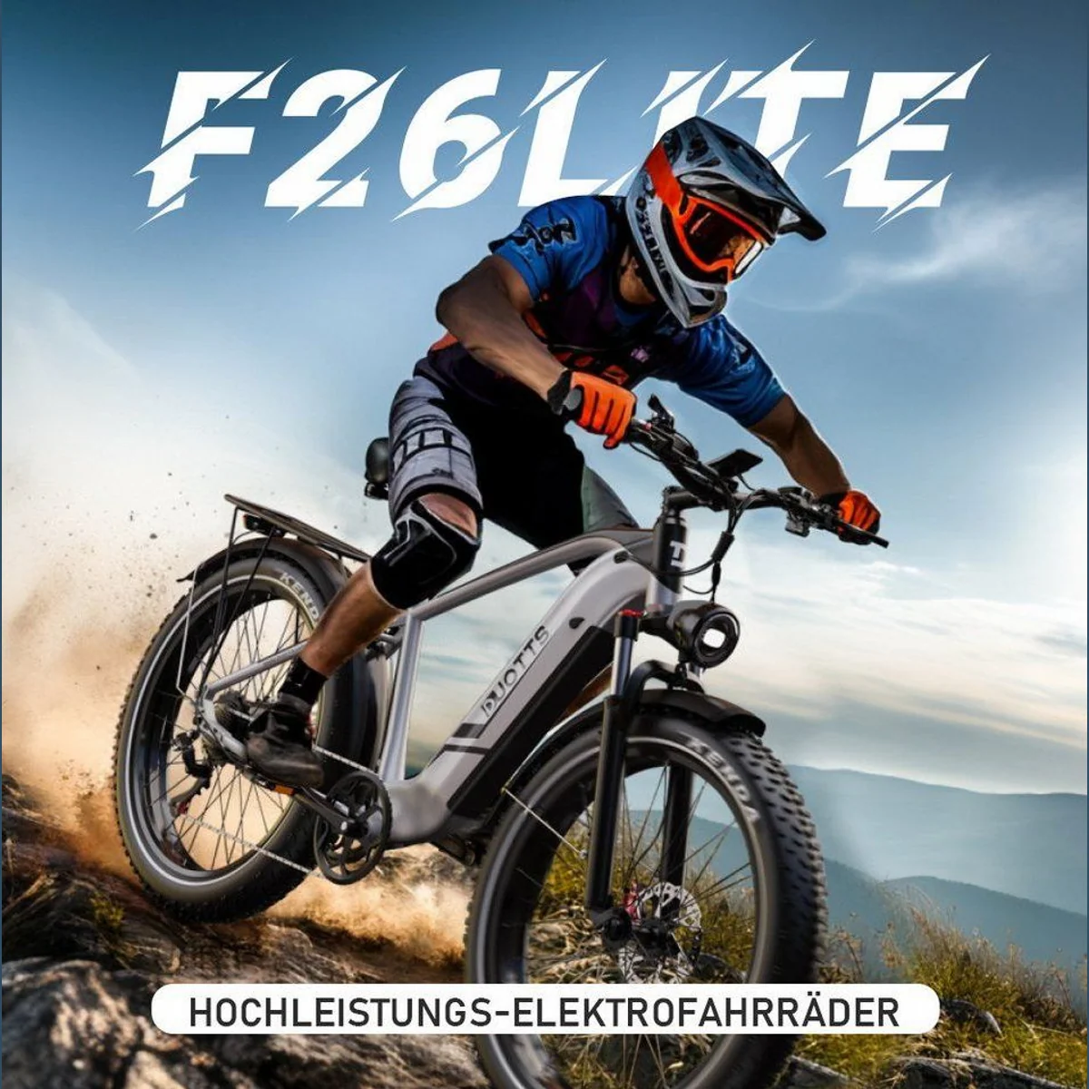 DUOTTS F26lite Pedelec, 100 km Reichweite, 250 W Motor, 7-Gang Shimano 3