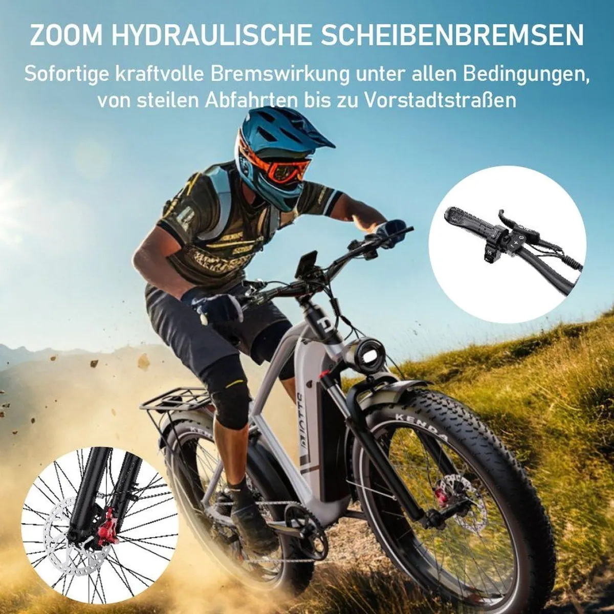 DUOTTS F26lite Pedelec, 100 km Reichweite, 250 W Motor, 7-Gang Shimano 5