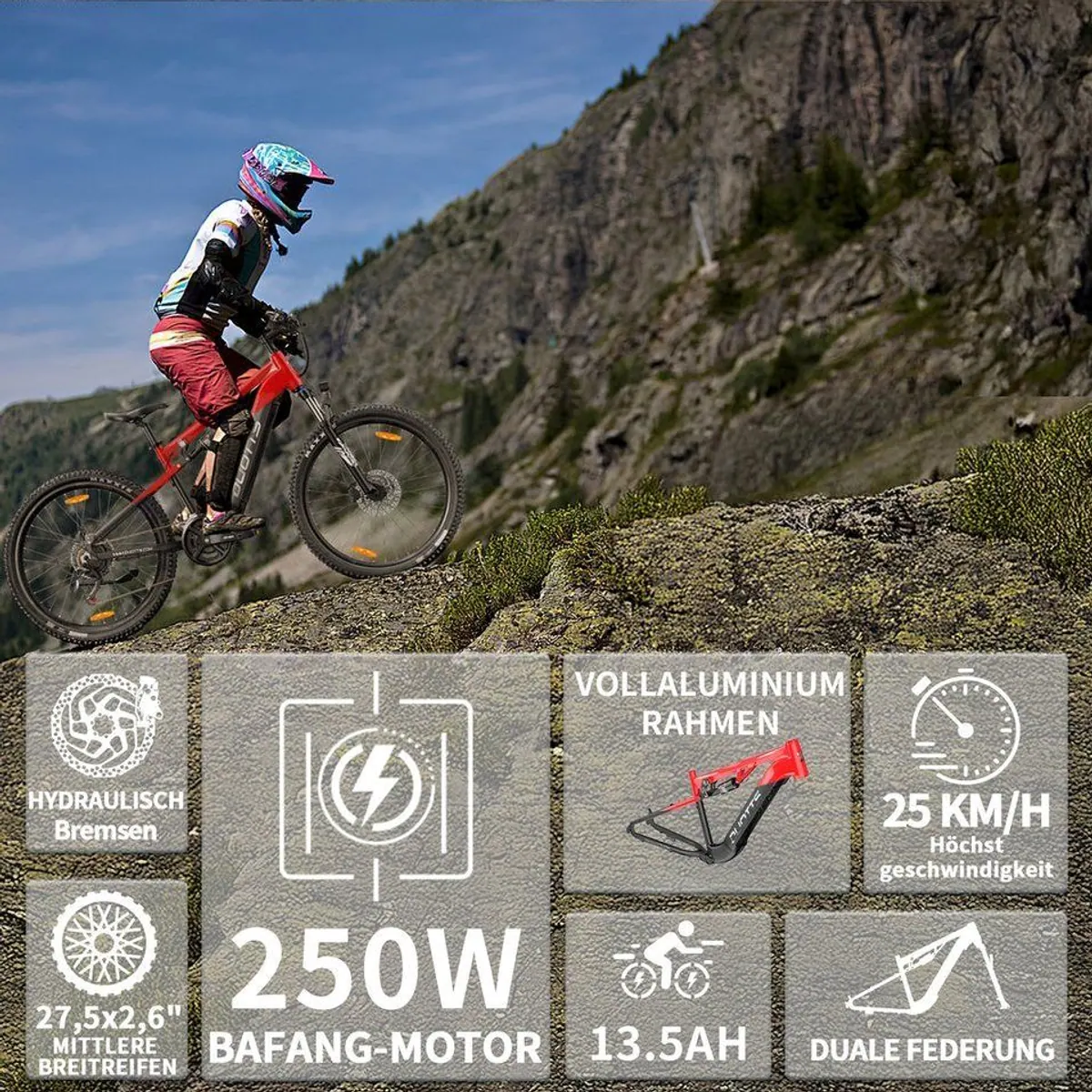 DUOTTS E29 E-Bike Cityrad, leistungsstarker Motor, 14-Gang Shimano, IPX4-Schutz 5