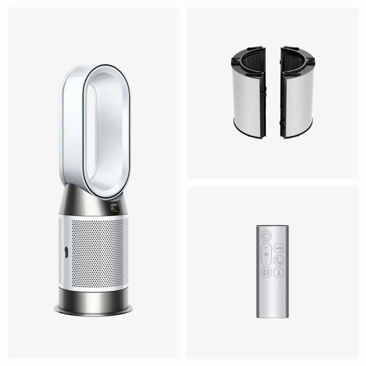 DYSON Purifier Hot+Cool HP1, Luftreiniger, Heizlüfter & Ventilator — Echtzeit-Luftanalyse, 350˚ Drehbewegung, App-Steuerung 2