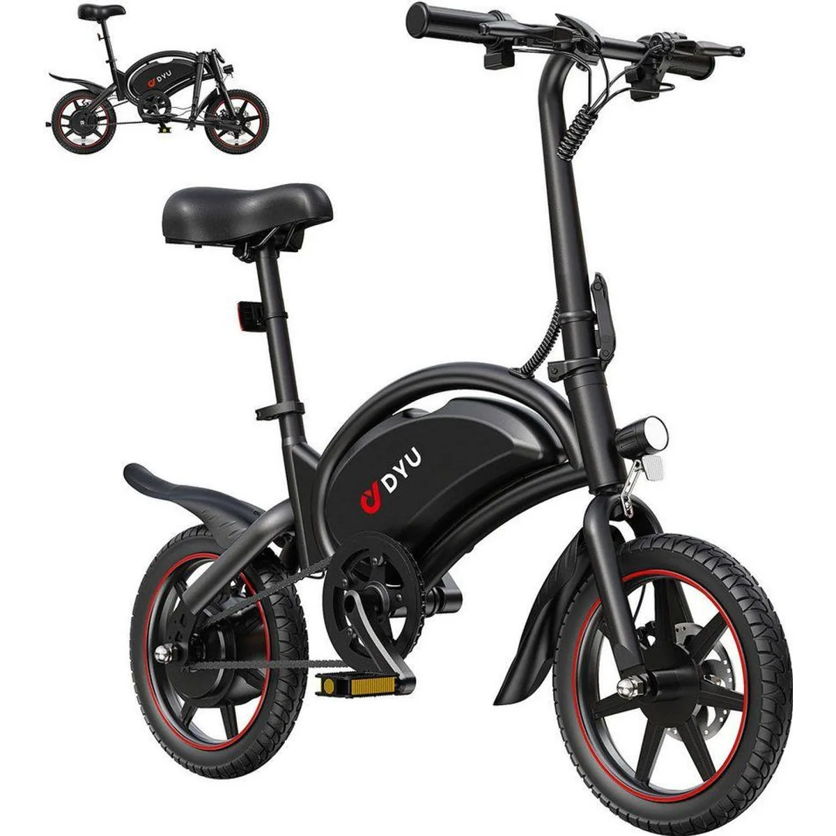 DYU D3S E-Bike Cityrad, kompakt, leistungsstark, faltbar 2