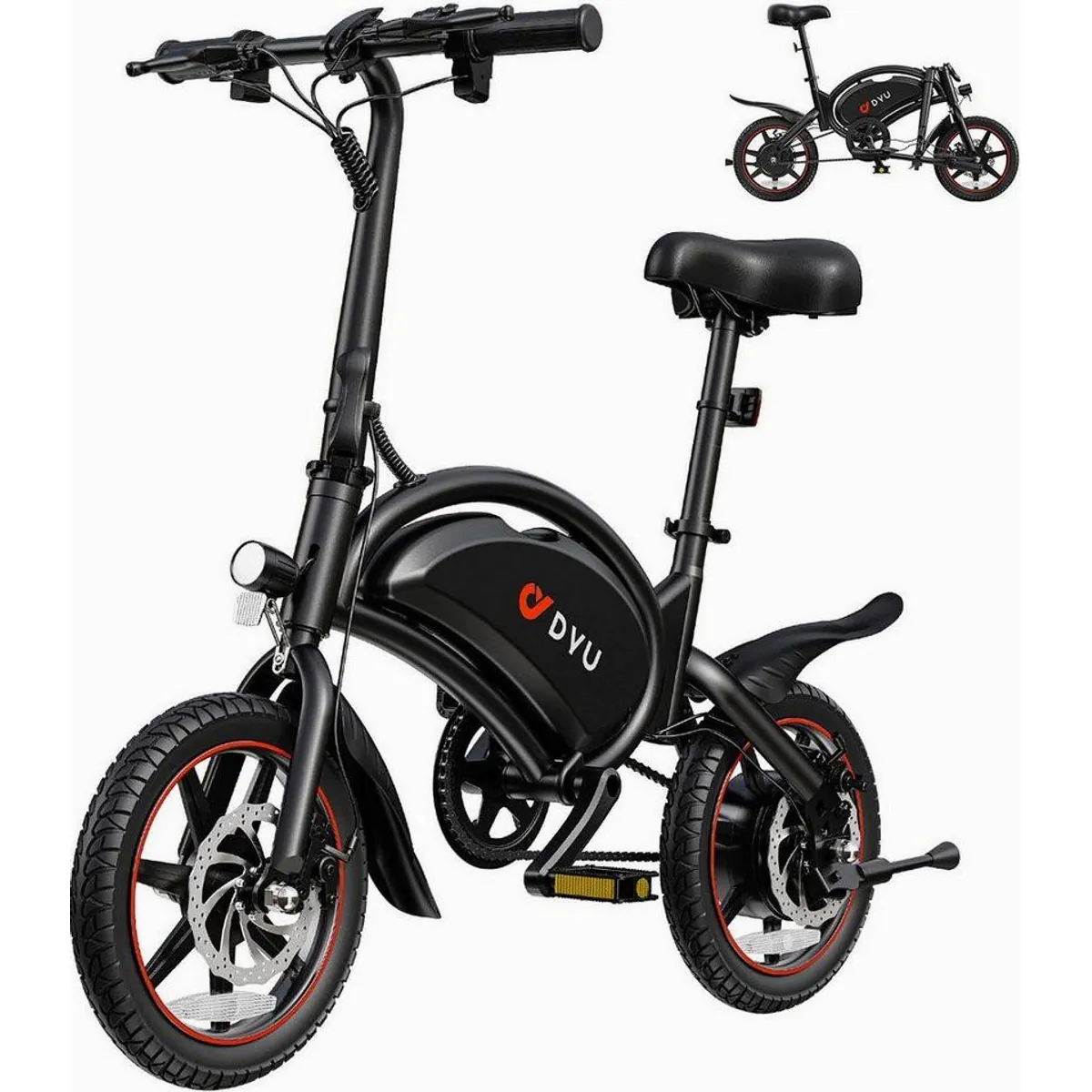 DYU D3S E-Bike Cityrad, kompakt, leistungsstark, faltbar 3