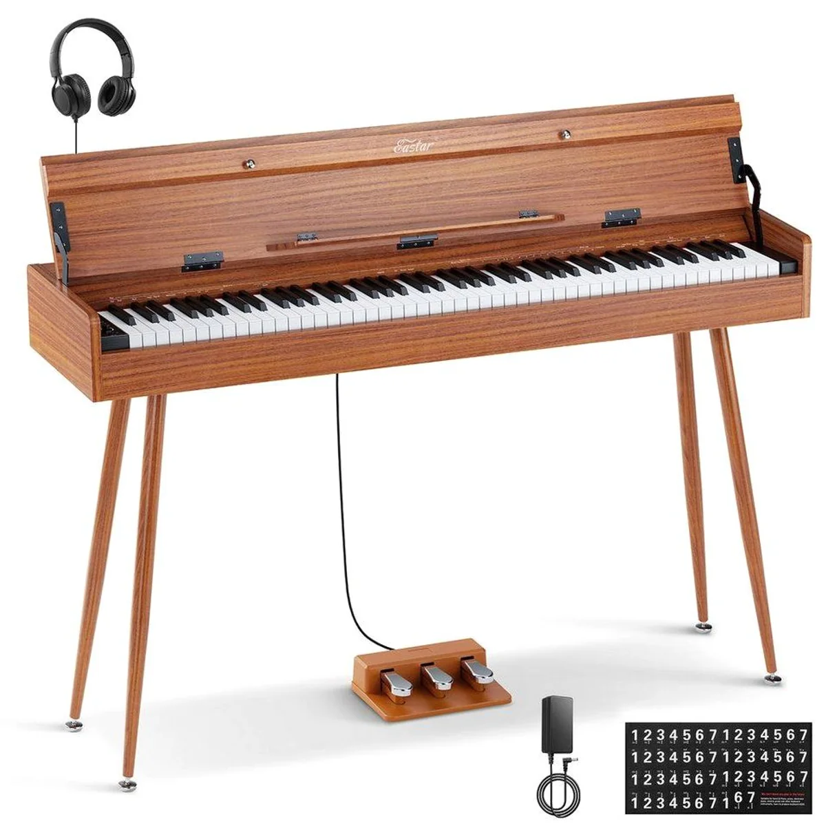 Eastar EUP-100 Digitalpiano, 88 Tasten, Hammermechanik, 13 Klangfarben