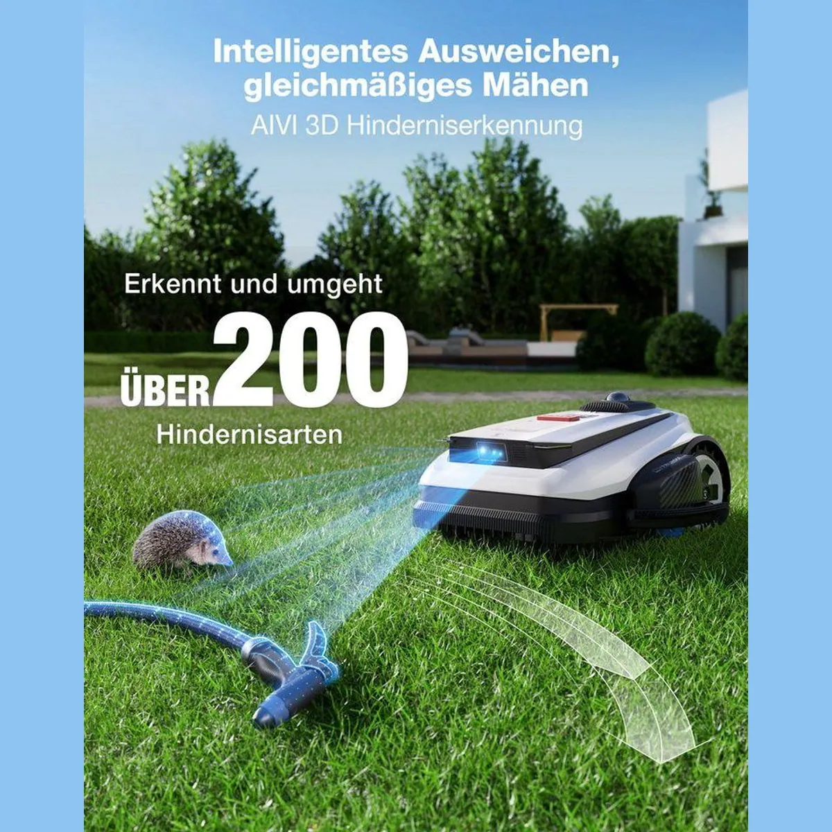 ECOVACS GOAT A1600 LiDAR PRO Care Kit, effizientes Mähen für 400 m² Rasenfläche 5