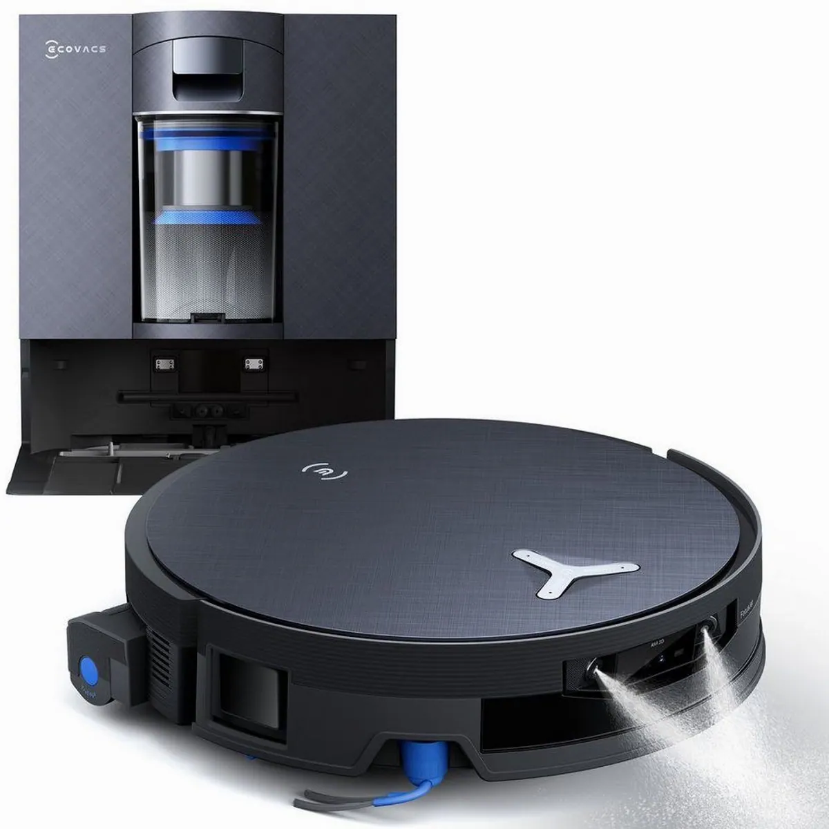ECOVACS DEEBOT X12 OmniCyclone, FocusJet-Technologie, beutellos, 110 W, 25 cm 3