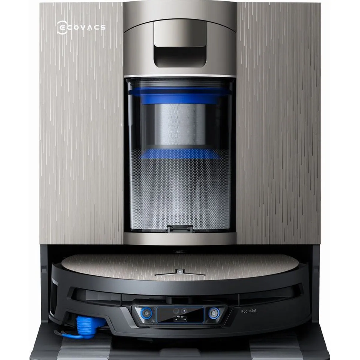 ECOVACS DEEBOT X12S Nass-Trocken-Saugroboter, 150 W, 27.000 Pa Saugleistung, OmniCyclone Station