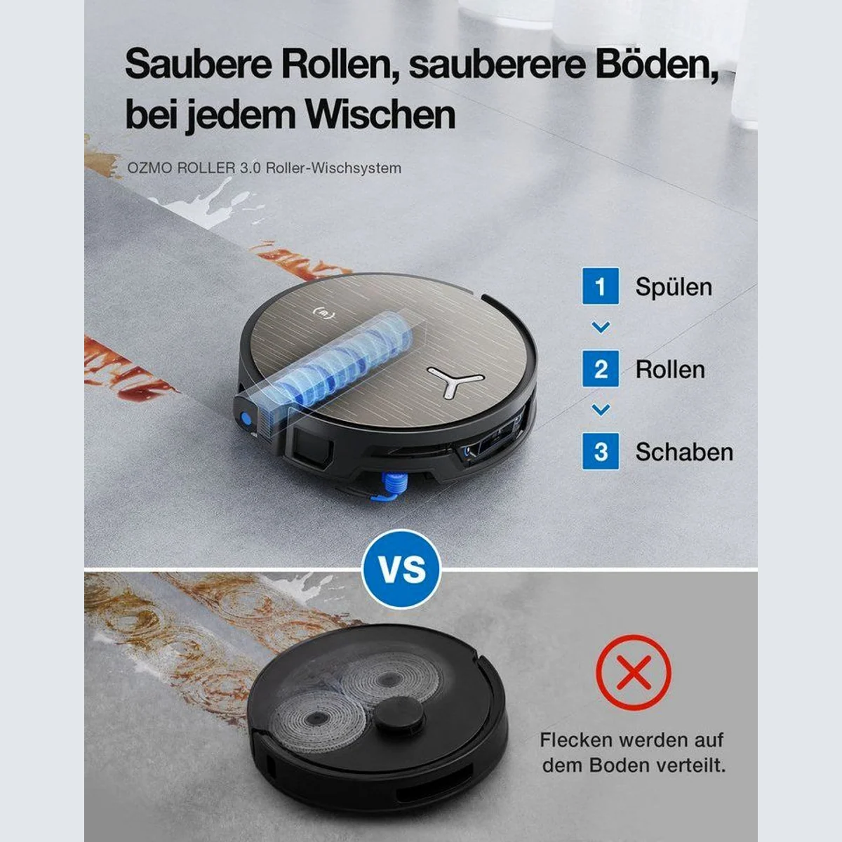 ECOVACS DEEBOT X12S Nass-Trocken-Saugroboter, 150 W, 27.000 Pa Saugleistung, OmniCyclone Station 2