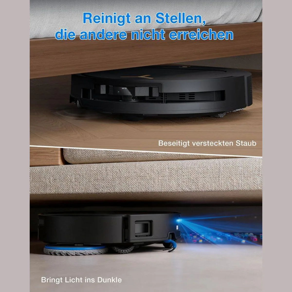 ECOVACS DEEBOT T50 Pro Omni Gen3, 25000 Pa Saugleistung, KI-gesteuerte Reinigung, OMNI-Station 4