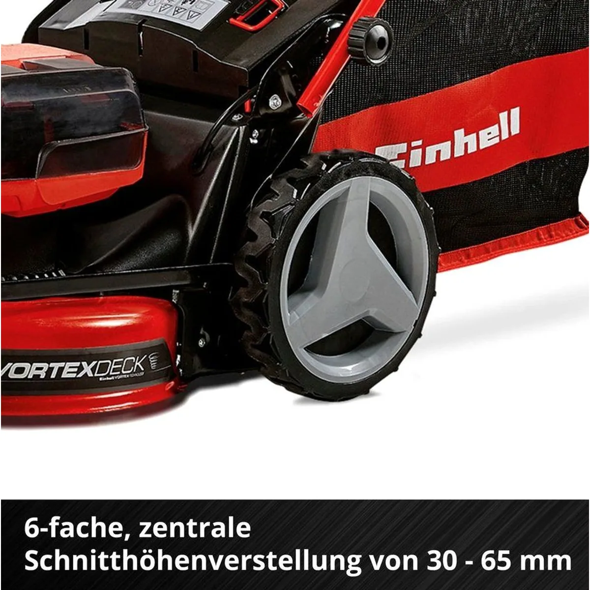 Einhell GP-CM 36/47 S HW Li, 47 cm Schnittbreite, 4 Akkus und Ladegerät — kabelloser Rasenmäher mit Radantrieb 5