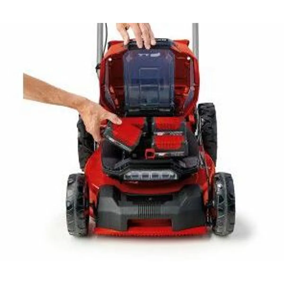 Einhell GP-CM 36/47 S Li BL, kraftvoller Akku-Rasenmäher mit 4 Akkus 4,0 Ah und Ladekabeln 2
