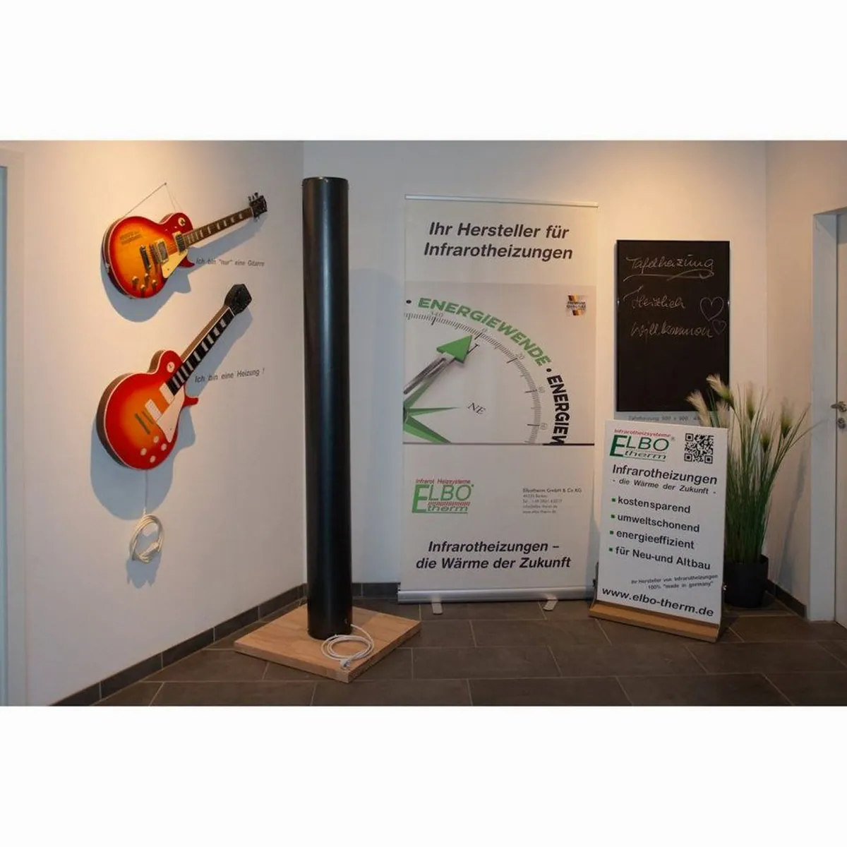 Elbo-Therm Heizsäule 1200 Watt, 360 Grad Abstrahlwinkel, robust und sicher 2