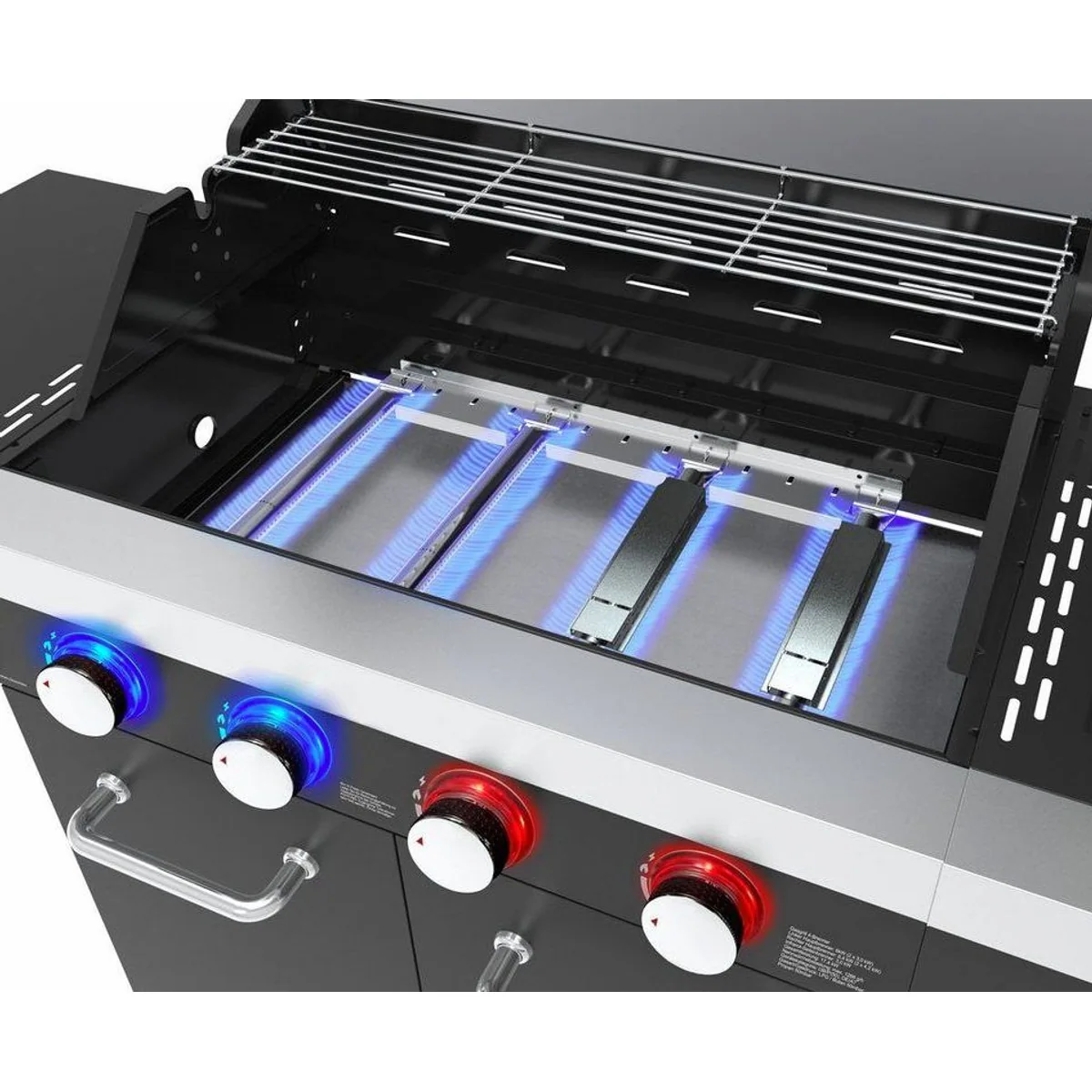 El Fuego Kingsten Gasgrill, 5 Brenner, Sichtfenster & Infrarotbrenner 5