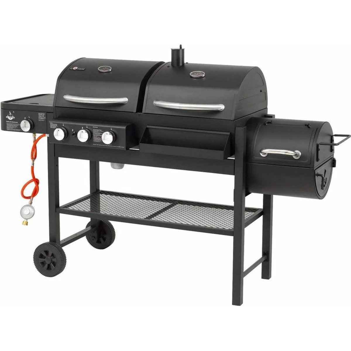 El Fuego Gasgrill Sierra, Gas- und Holzkohlekombination, vielseitig einsetzbar 2