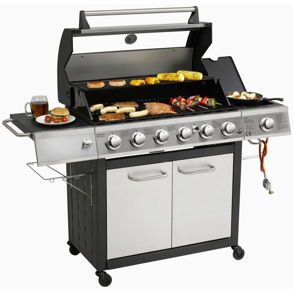 El Fuego Gasgrill Long Beach, hohe Funktionalität und Flexibilität — 7 Brenner, Piezozündung, große Grillfläche 3