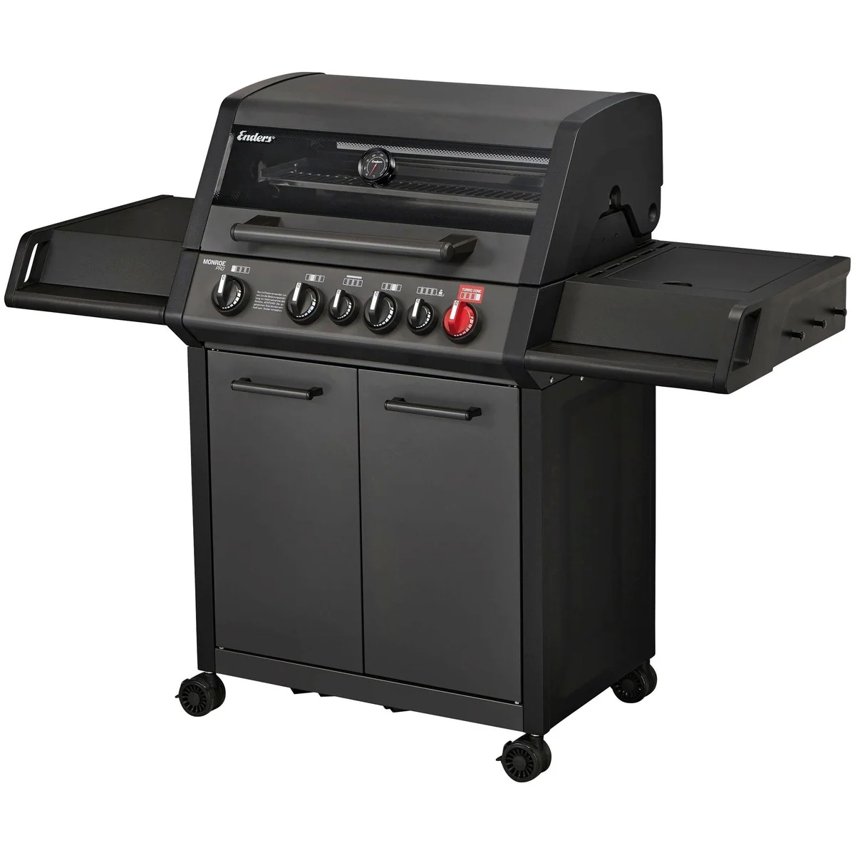 Enders Gasgrill Monroe Pro 4 SIK Turbo, hohe Temperaturkontrolle, langlebige Materialien
