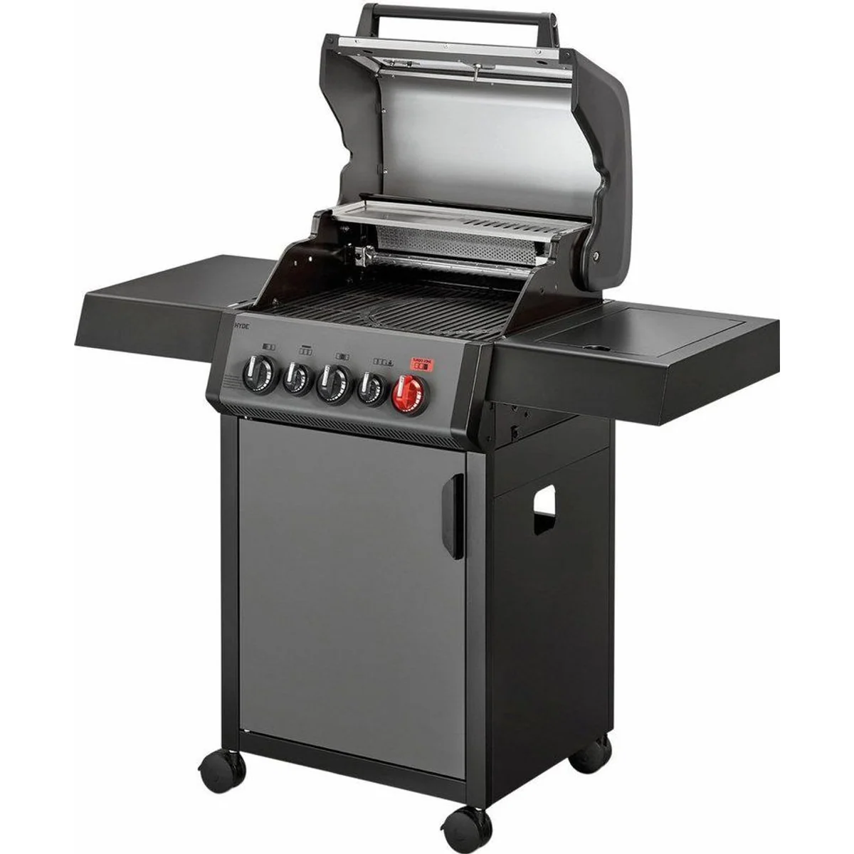 Enders Gasgrill HYDE 3 SIKR Turbo, 800 °C Turbo Zone, Sichtfenster, Gussrost 3