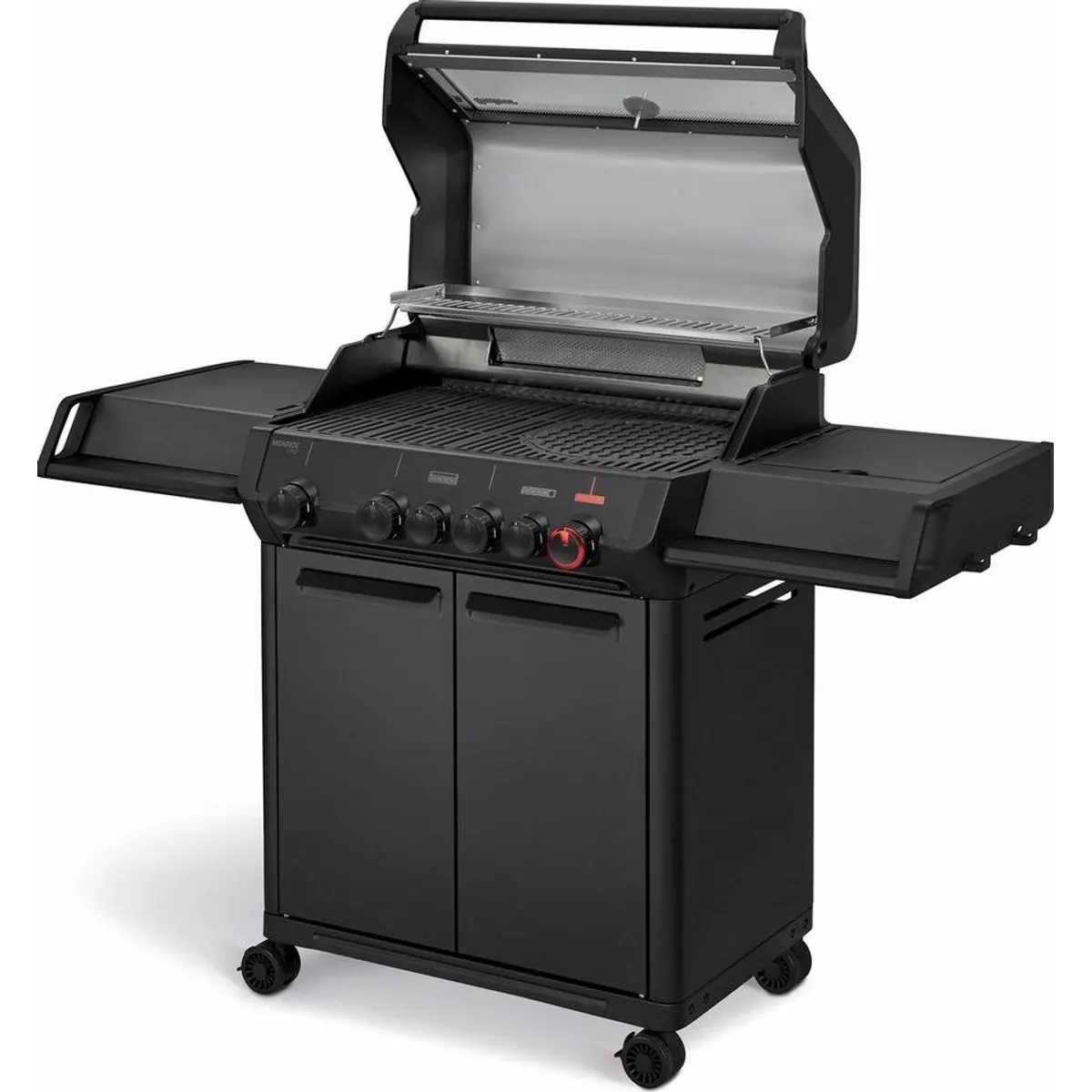 Enders Monroe Pro 4 SIKR Turbo Shadow, leistungsstarker Gasgrill mit vielseitigen Funktionen