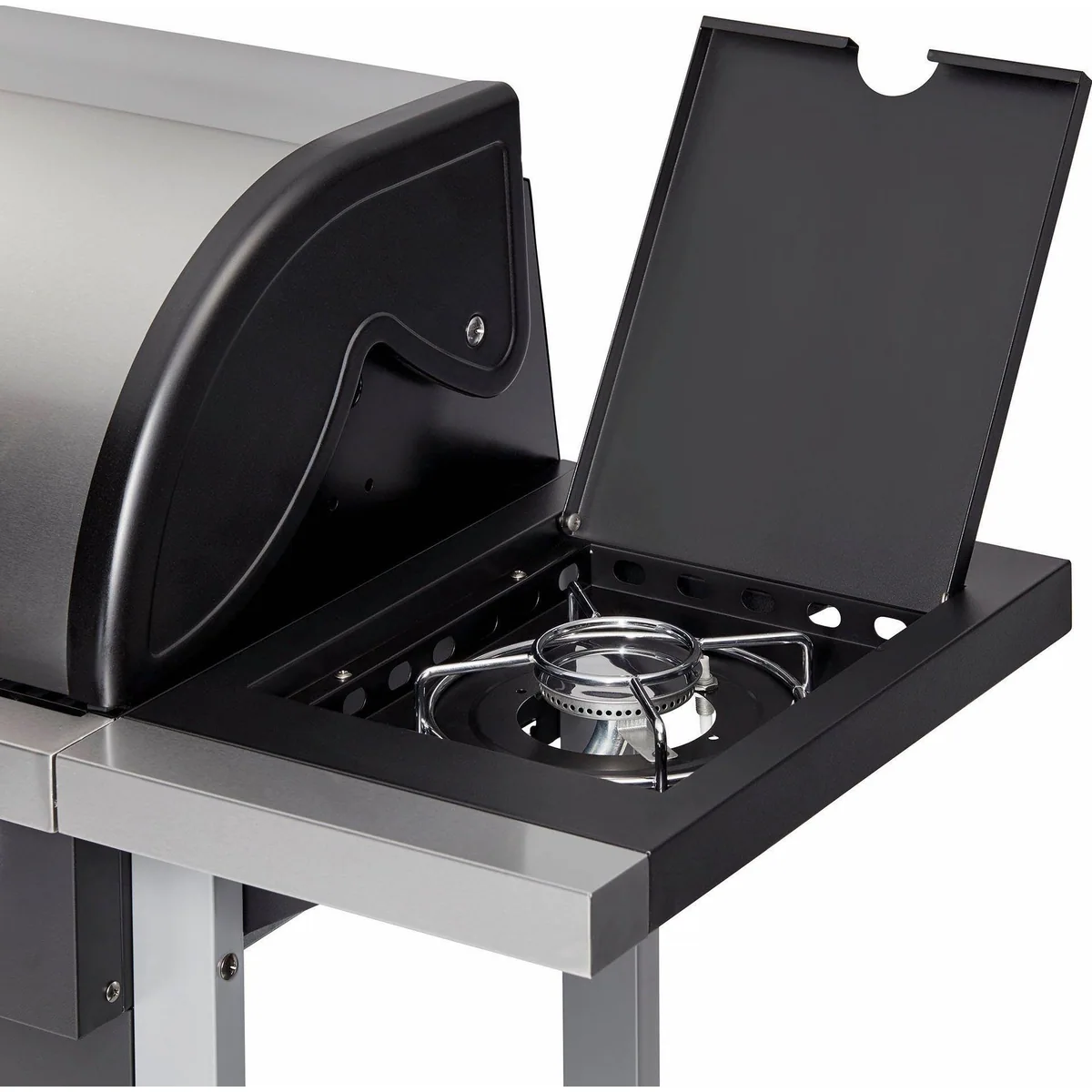 Enders Gasgrill Chicago 4 K, 4 Brenner, Edelstahl-Grillfläche, Seitenkocher 4