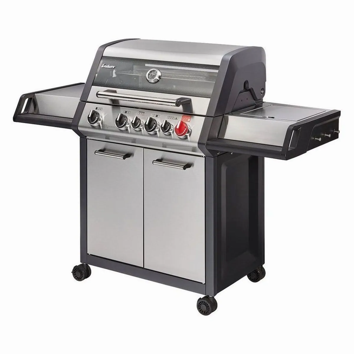 Enders Gasgrill Monroe Pro 4 SIK Turbo, 4 Brenner, einfache Reinigung, vielseitig einsetzbar