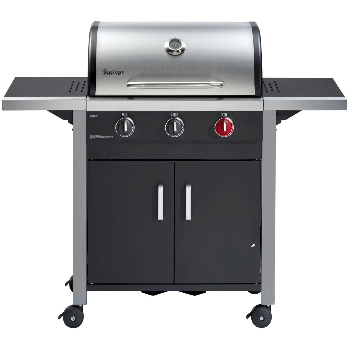 Enders Gasgrill Chicago 3 R Turbo, Turbo Zone & modularer Rost — 124x51x108 cm
