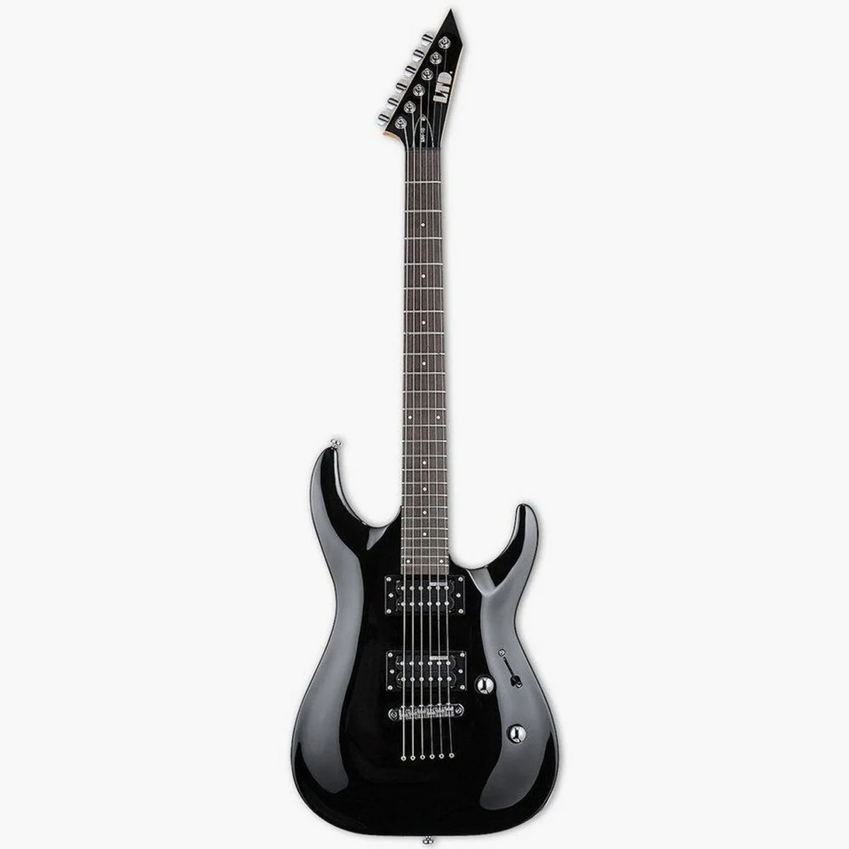 ESP LTD MH-10 KIT BLK E-Gitarre, ideal für Einsteiger, hochwertiger Klang, inklusive Gigbag