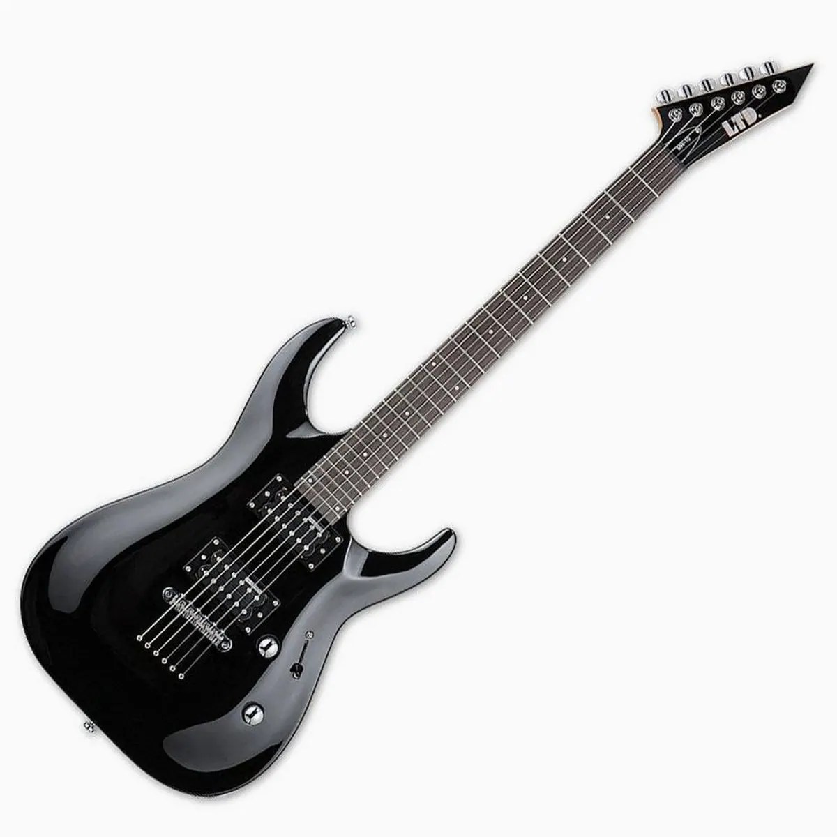 ESP LTD MH-10 KIT BLK E-Gitarre, ideal für Einsteiger, hochwertiger Klang, inklusive Gigbag 2
