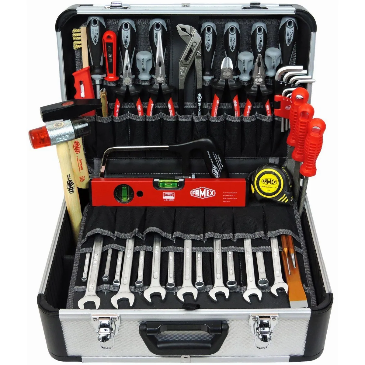Famex 420-88 Werkzeugkoffer, robust und vielseitig — 98-teilig, Made in Germany