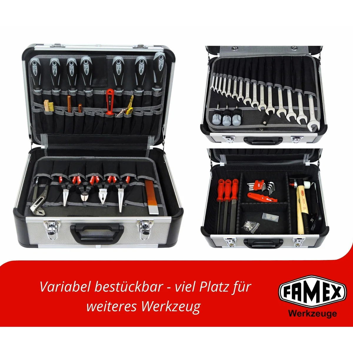 Famex 420-88 Werkzeugkoffer, robust und vielseitig — 98-teilig, Made in Germany 4