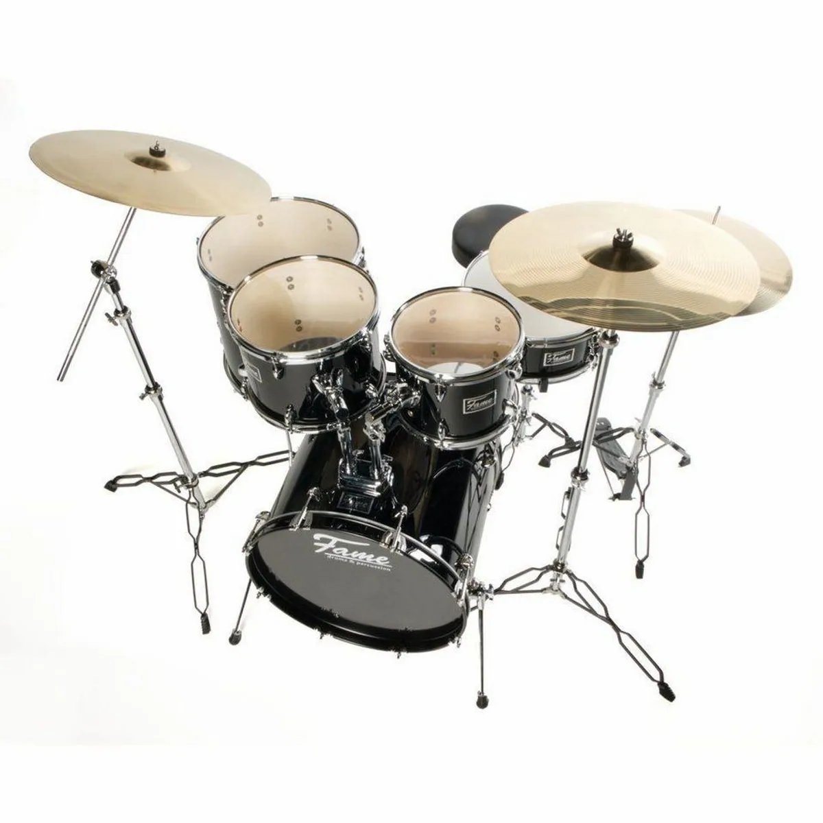FAME FG22B-BK First Gig Rock Set, komplettes Drum-Set für Einsteiger 2