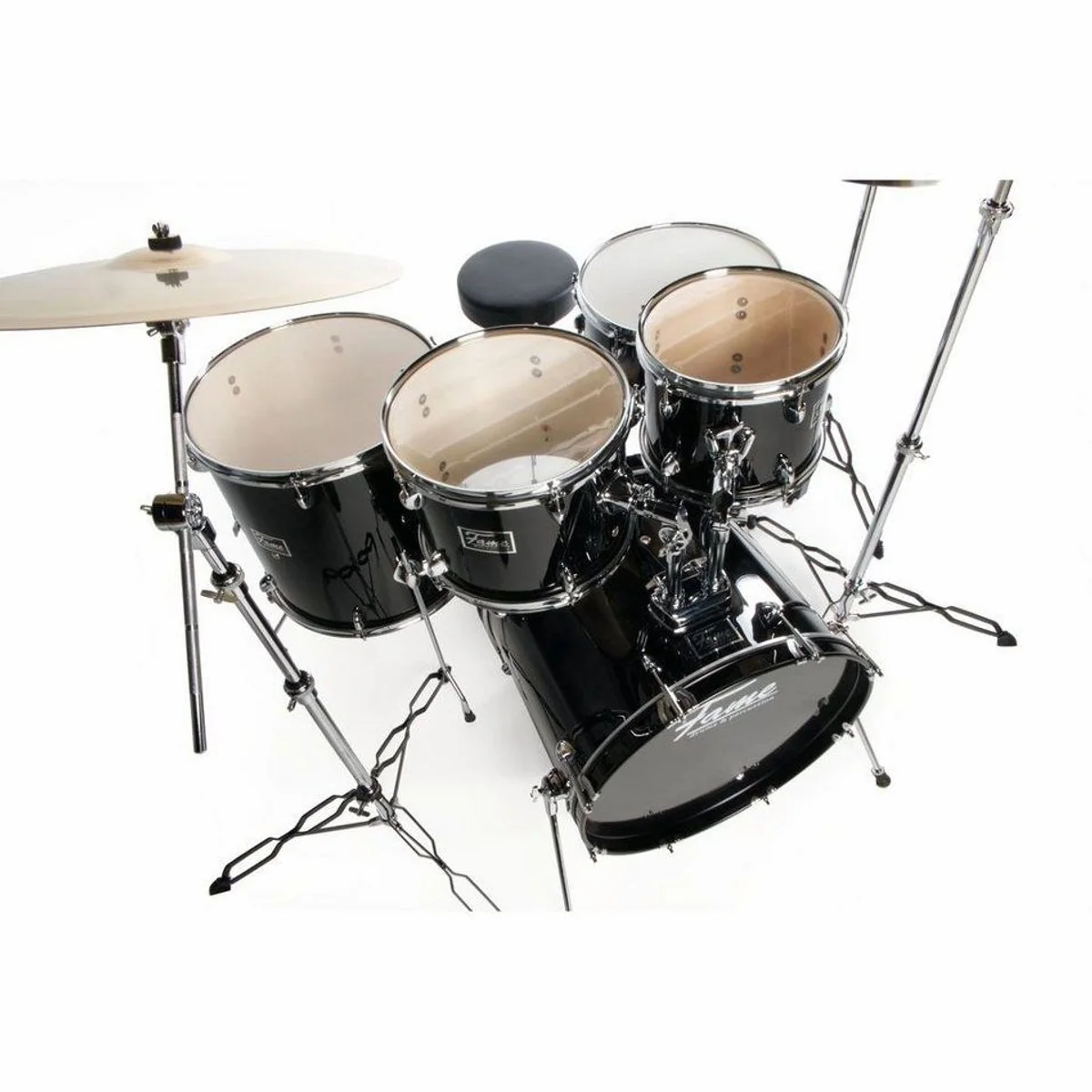 FAME FG22B-BK First Gig Rock Set, komplettes Drum-Set für Einsteiger 4