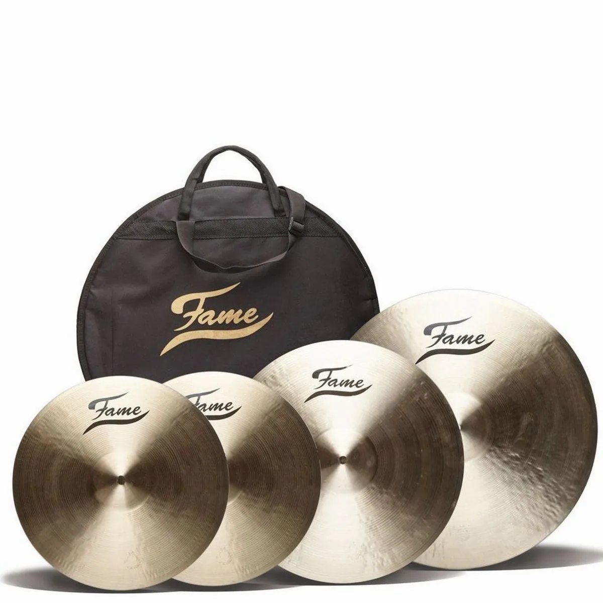 FAME B20 Becken Set 3-teilig, handgehämmert, inklusive Galgenständer 2