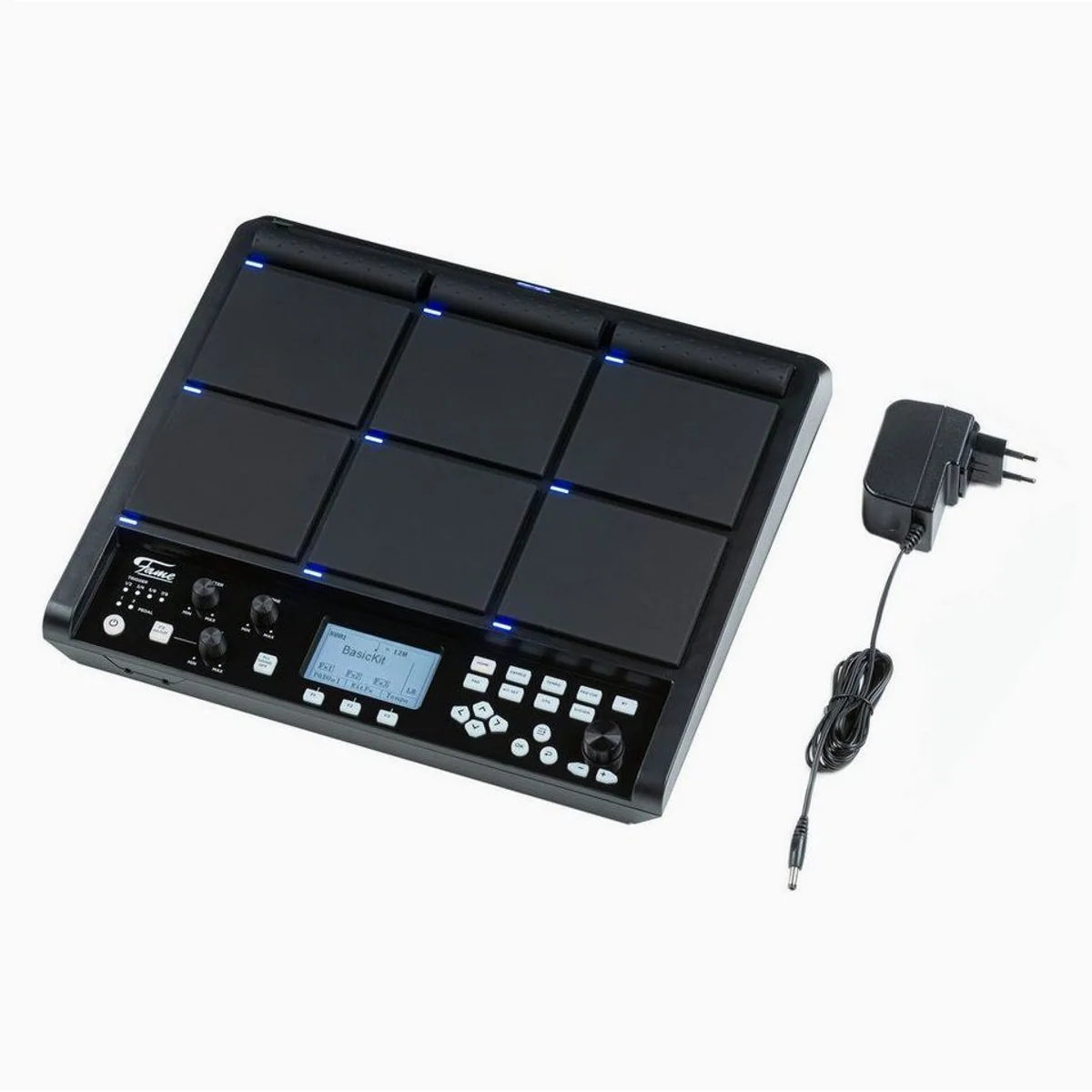 FAME SPD Hybrid Wave Sample Pad, 9 Gummipads, Bluetooth & USB-Audio — vielseitig für Drummer 2