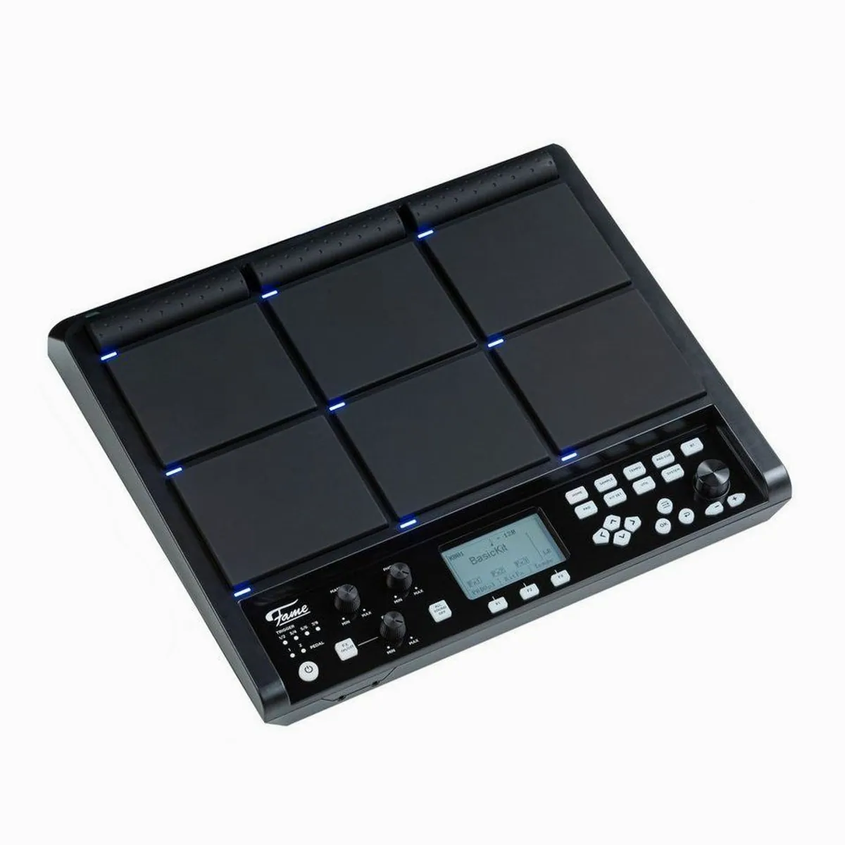 FAME SPD Hybrid Wave Sample Pad, 9 Gummipads, Bluetooth & USB-Audio — vielseitig für Drummer 4