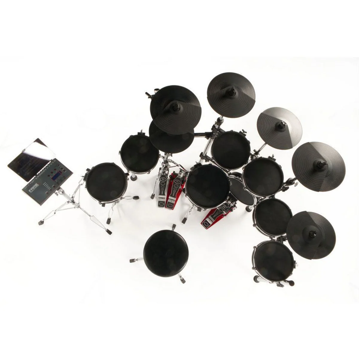FAME Hybrid Pro XT Chrome Monster, vielseitiges E-Drum Set mit umfangreicher Ausstattung