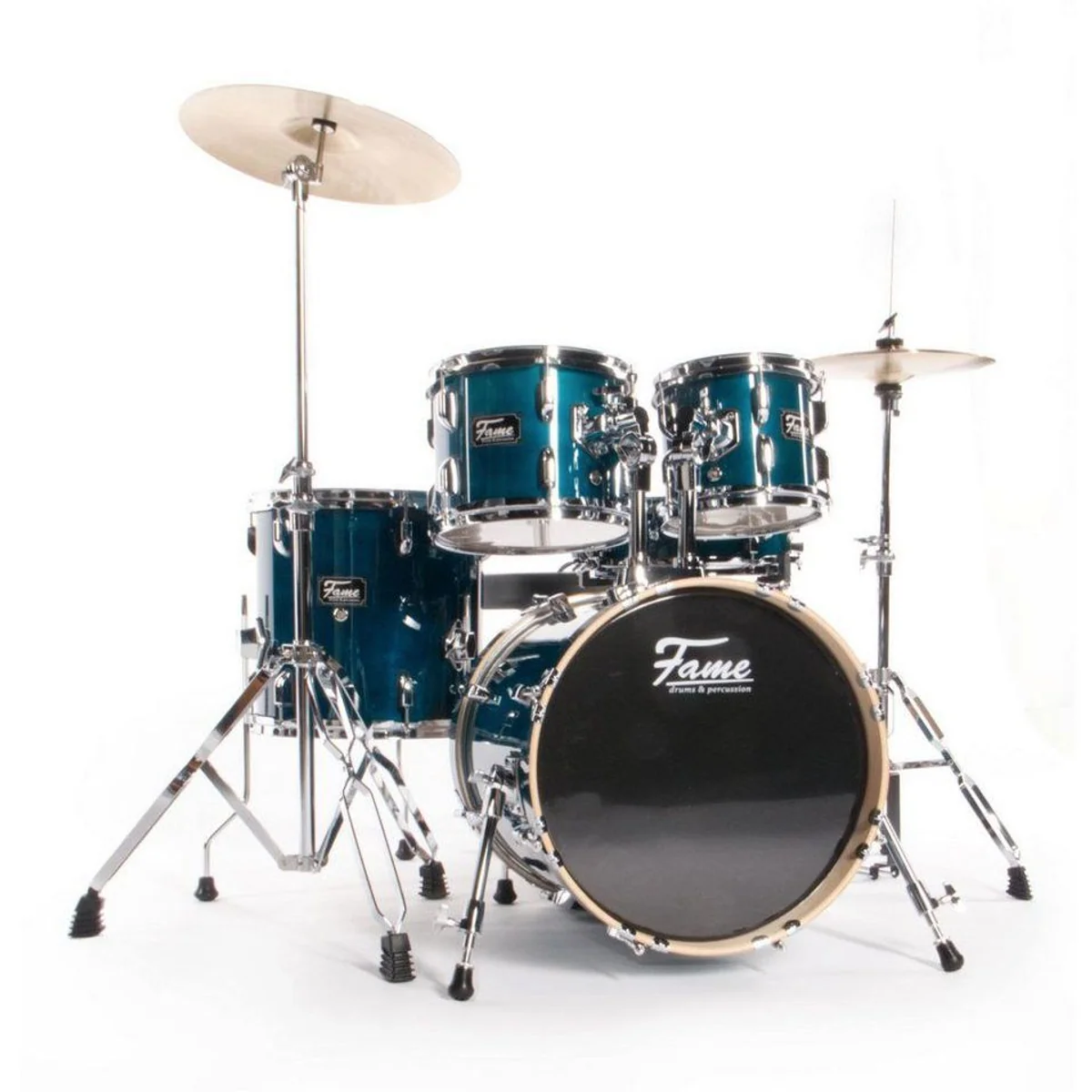 FAME Jungle Set Schlagzeug, inklusive Cymbals und Zubehör — vielseitig, robust, ideal für Einsteiger 2