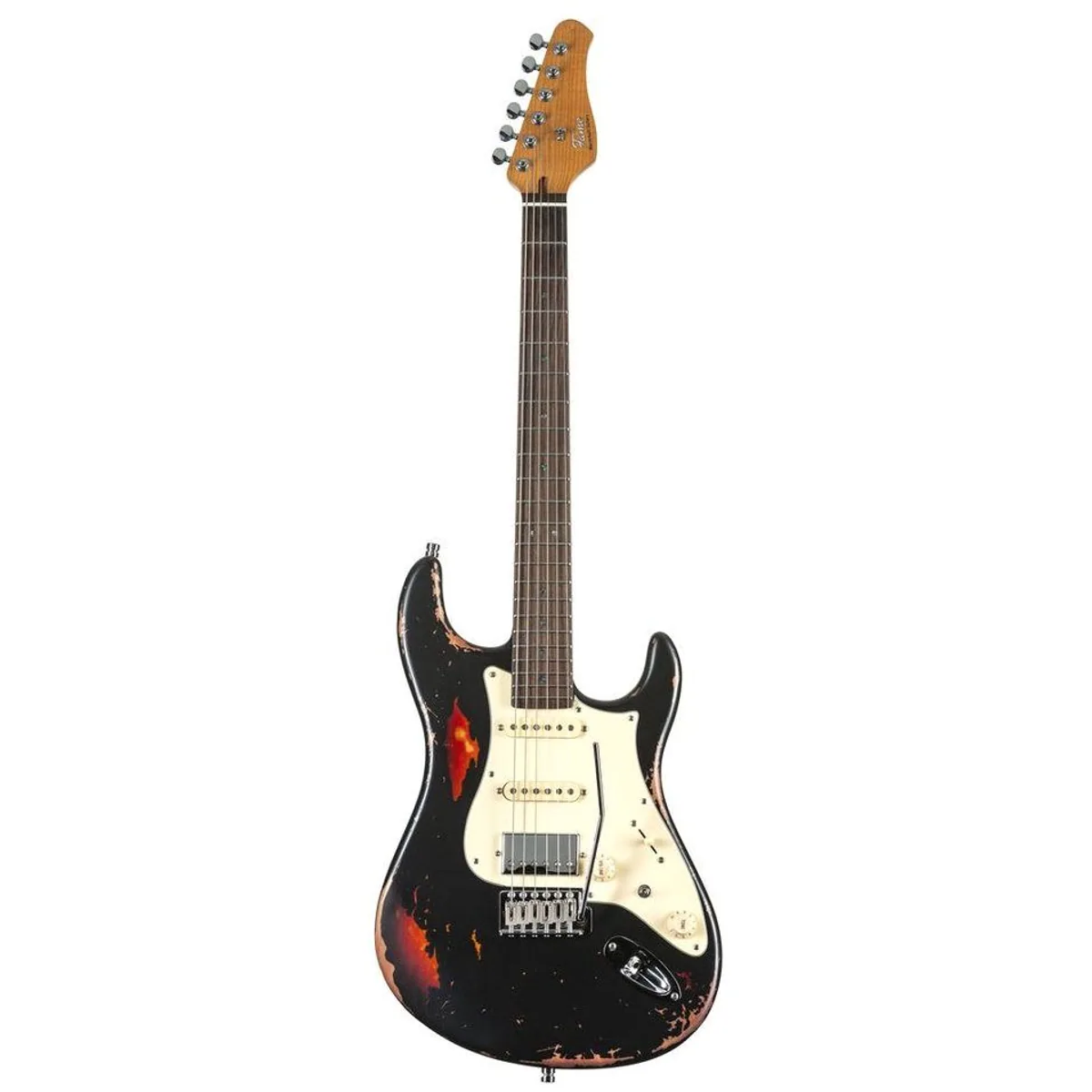 FAME Custom ST HSS E-Gitarre, vielseitige HSS-Konfiguration, hochwertige Materialien 2