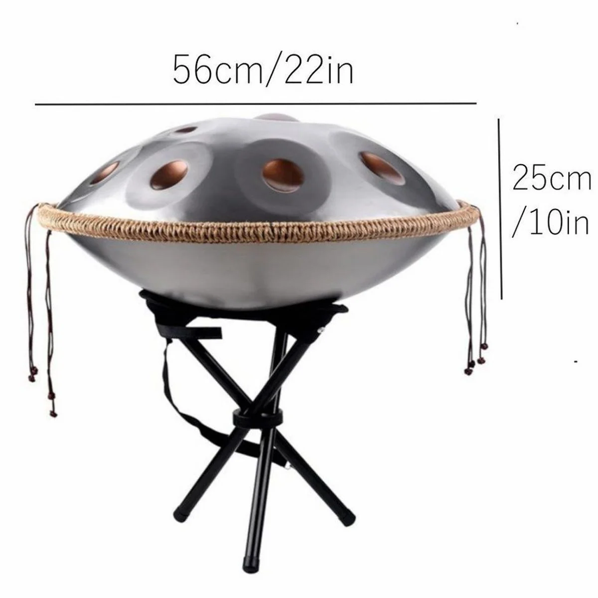 FANNOU Handpan Stahltrommel 10 Töne, handgehämmert, ideal für Meditation und Entspannung 3
