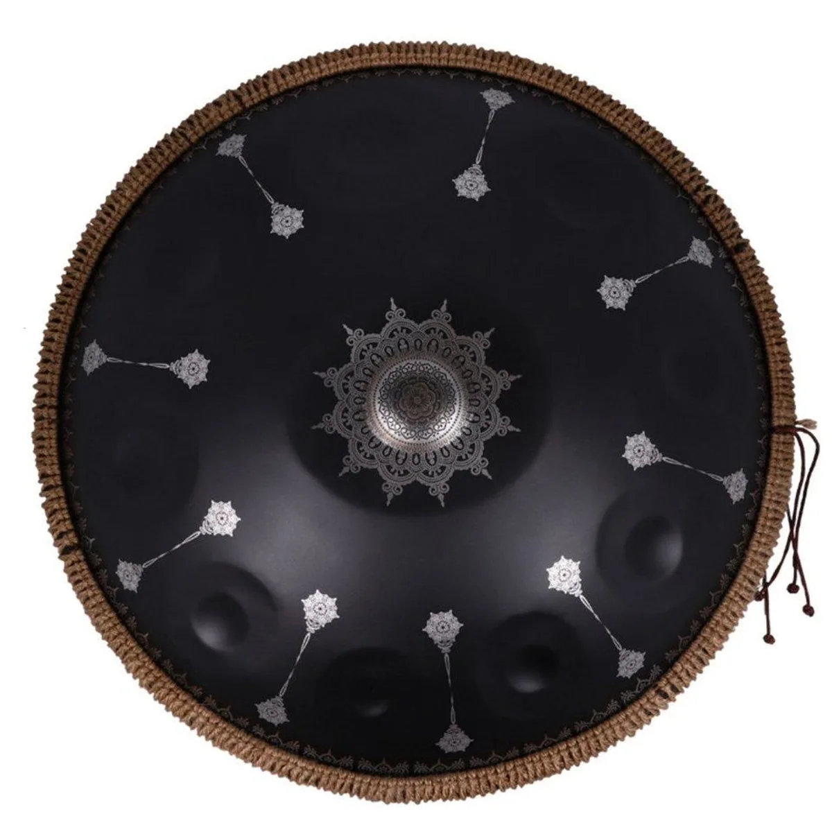 FANNOU Handpan 10 Notes Mandala Pattern, handgestimmt, stabiler Klang, dekorativ