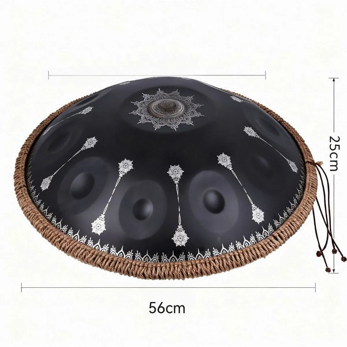 FANNOU Handpan 10 Notes Mandala Pattern, handgestimmt, stabiler Klang, dekorativ 2
