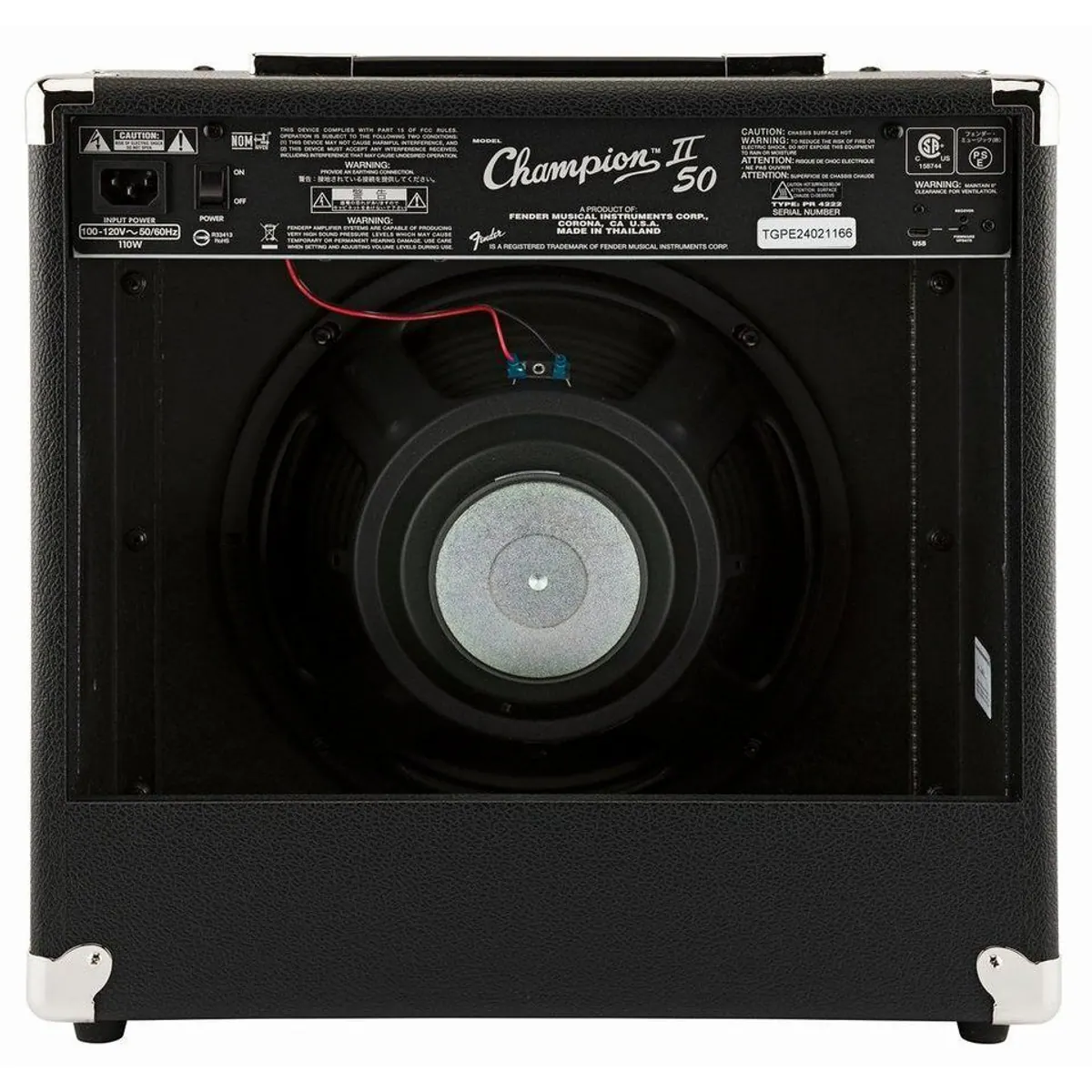 Fender Champion II 50, vielseitiger E-Gitarrenverstärker mit Effekten 3