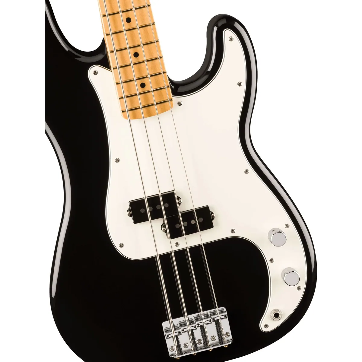 Fender Player II Precision Bass MN Black, ergonomischer Korpus, Alnico V Split-Coil-Tonabnehmer 3
