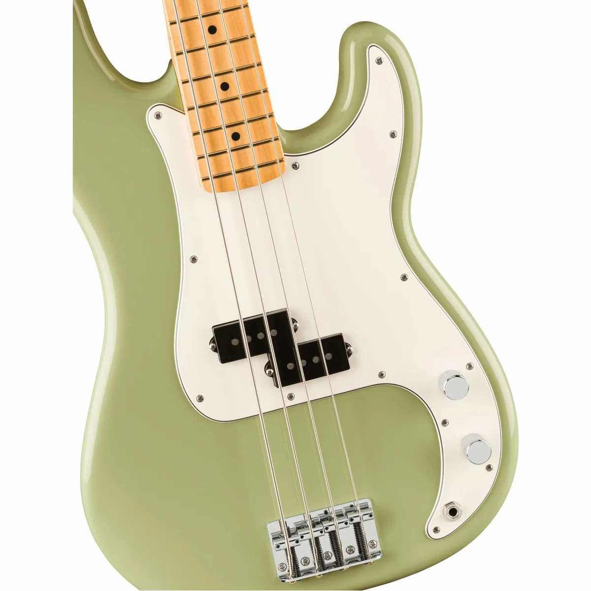Fender Player II Precision Bass MN Birch Green, ergonomischer Korpus, knurrender Split-Coil-Sound 3