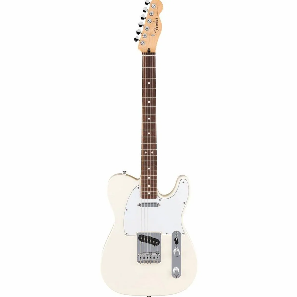 Fender Standard Telecaster LRL Olympic White, Pappel-Korpus, geschraubter Ahorn-Hals