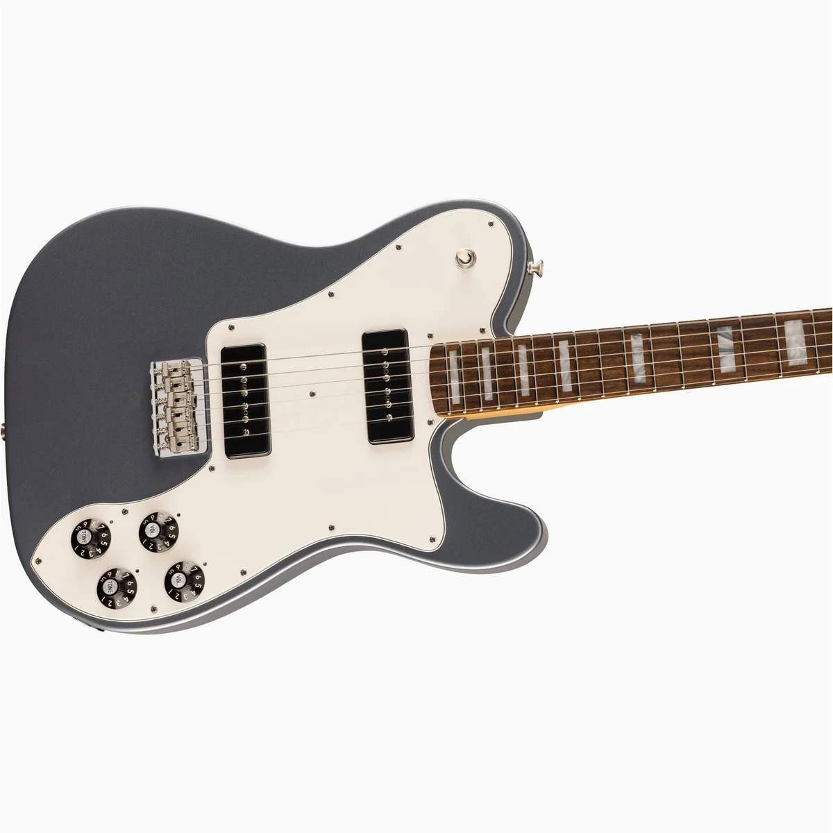Fender Chris Shiflett Cleaver Telecaster, Erle-Korpus, Noiseless Pickups — Charcoal Frost Metallic 4